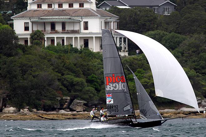 18ft Skiffs - UK’s 2014 JJ Giltinan 18ft Skiff Championship © Frank Quealey /Australian 18 Footers League http://www.18footers.com.au
